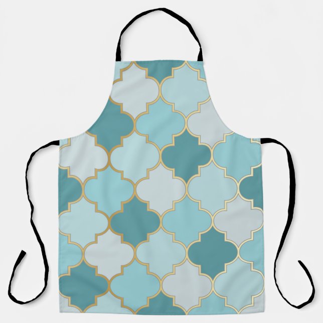 Turkish Mosque Window Seamless Pattern. Ramadan mu Apron (Front)