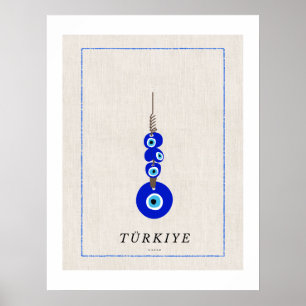 Turkish Nazar Evil Eye Protection Poster