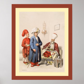Turkish~Ottoman Empire~ Istanbul~ Jean Brindesi ~ Poster