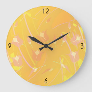 Turkish Poppy Large Clock