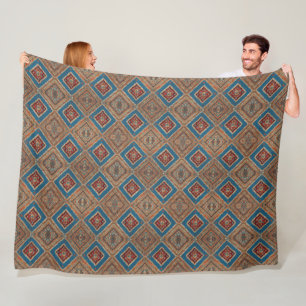 Turkish Popular Beautiful Old Pattern Collection Fleece Blanket