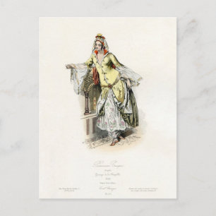 Turkish Princess - 17th Century Fashion Postcard