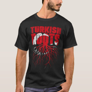 Turkish Roots Turkey Heritage Flag T-Shirt