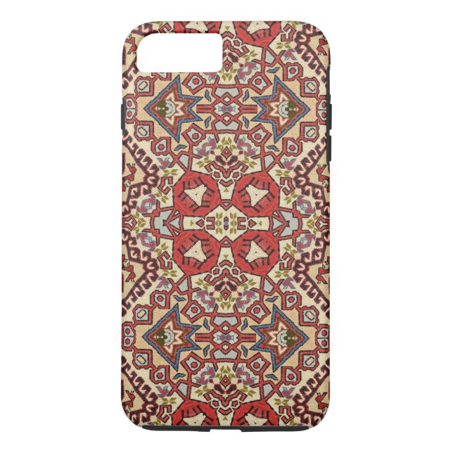 Turkish Rug in Red, Beige and Black Case-Mate iPhone Case (Back)