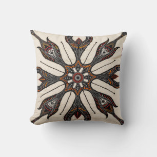 Turkish Rug Mandala Pillows: Exotic Patterns Cushion