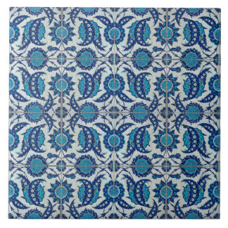 Turkish Saz Leaves Ceramic Tile