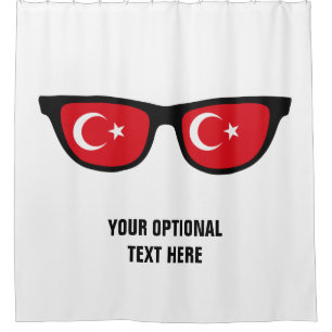Turkish Shades custom shower curtain