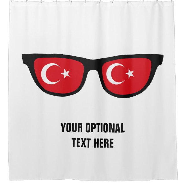 Turkish Shades custom shower curtain (Front)