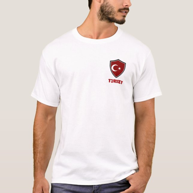Turkish shield flag T-Shirt (Front)