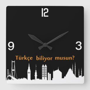 Turkish Skyline Clock