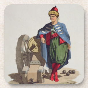 Turkish Soldier, from 'Costumes of the Various Nat Coaster