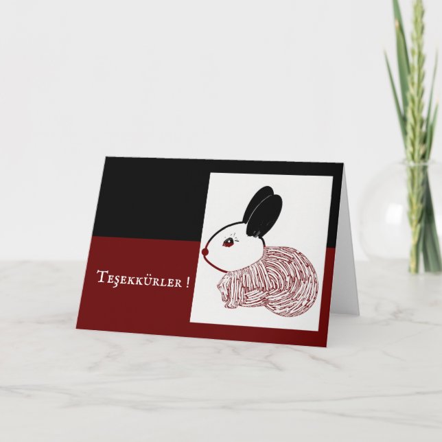 Turkish Thank You Card (Front)