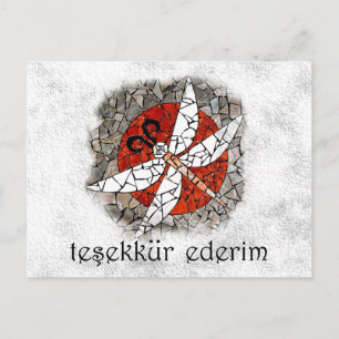 Turkish - thank You Postcard