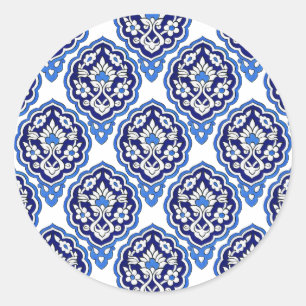 Turkish tile Round Sticker