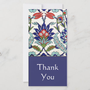 Turkish tile Thank You Card