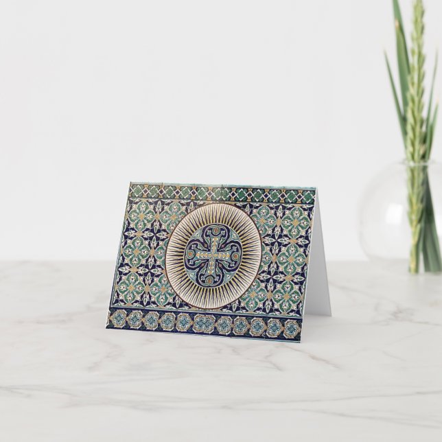 Turkish Tile Thank You Card (Front)