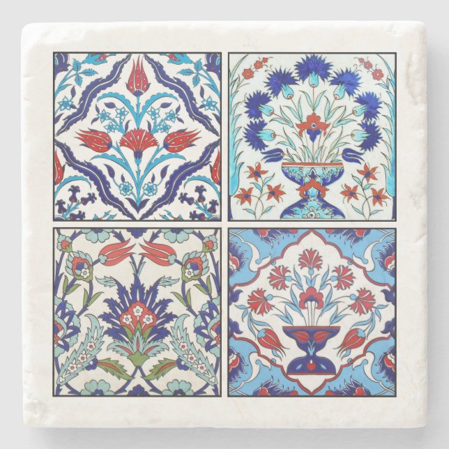 Turkish tiles collection stone coaster (Front)