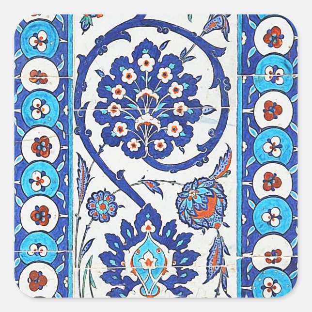 turkish tiles Stickers (Front)