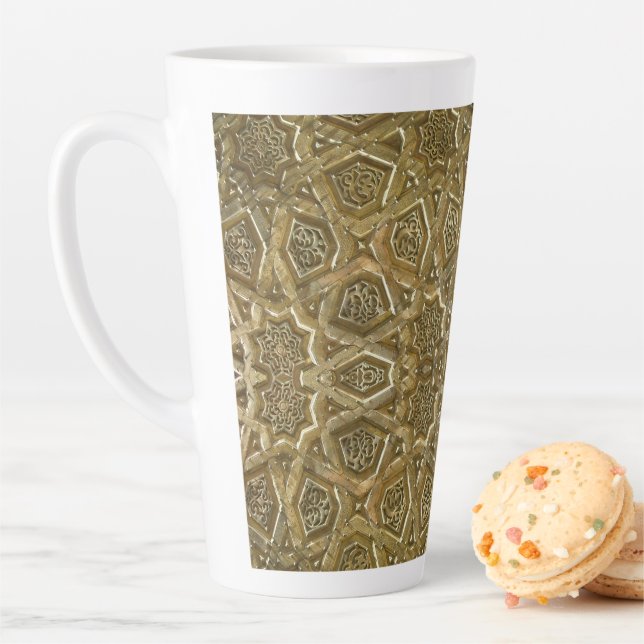 Turkish Traditional Arabesque Arab Persian Art Latte Mug (In Situ)