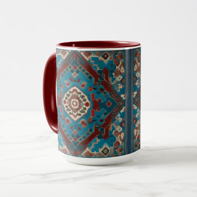 Turkish Trendy Beautiful Old Pattern Collection Mug (Front Left)