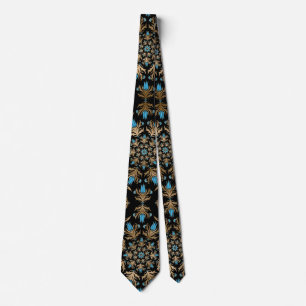 Turkish tulip - Ottoman tile pattern Tie