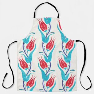 Turkish Tulips: Traditional Seamless Motif. Apron