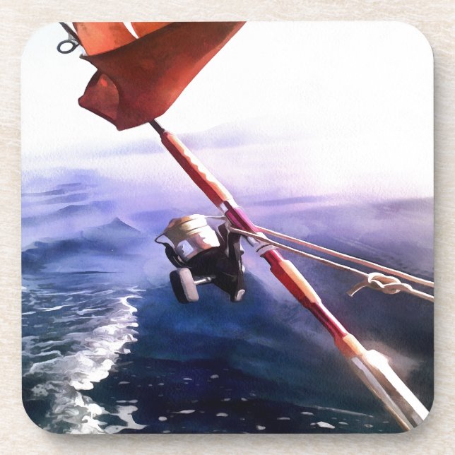 Turkish Vacation Fishing Trip  Coaster (Front)