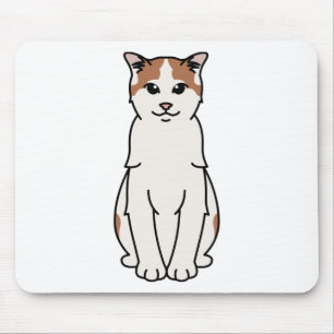 Turkish Van Cat Cartoon Mouse Mat