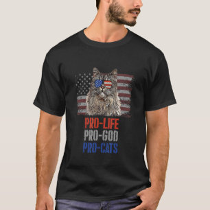 Turkish Van Cat Pro Life Pro God Pro Cats American T-Shirt