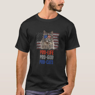 Turkish Van Cat Pro Life Pro God Pro Cats American T-Shirt