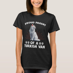 Turkish Van Dad PROUD PARENT OF A TURKISH VAN Cat T-Shirt