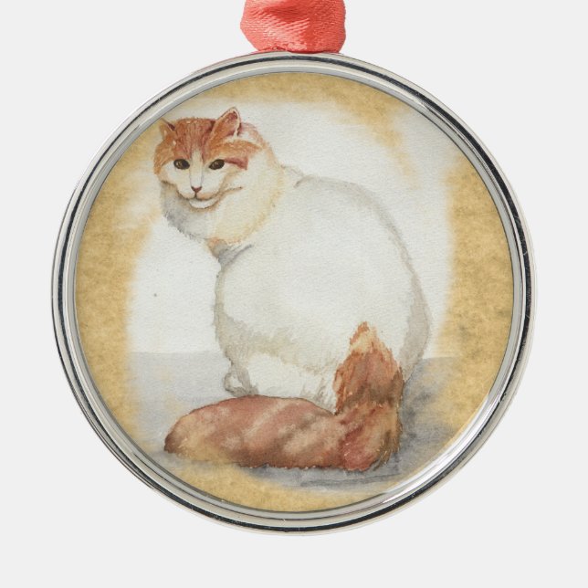 Turkish Van Metal Tree Decoration (Front)