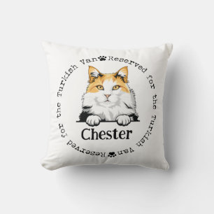 Turkish Van Reserved for the Cat Pillow - Custom