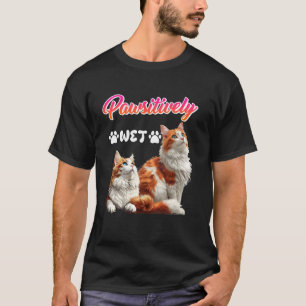 Turkish Van Swimming Cat PAWSITIVELY WET Turkish V T-Shirt
