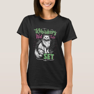 Turkish Van WHISKERS WET TAILS SET Funny Cat Owner T-Shirt