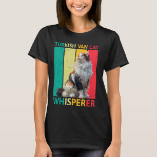 TURKISH VAN WHISPERER Cat Dad Funny Vintage T-Shirt