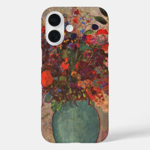 Turkish Vase by Odilon Redon, Vintage Flowers Art iPhone 16 Case