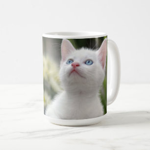 Turkish White Kitten Coffee Mug