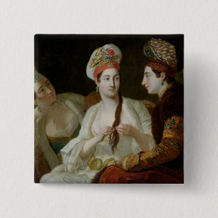 Turkish Women 15 Cm Square Badge
