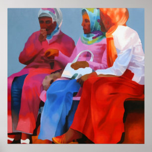 Turkish women in Istanbul Poster