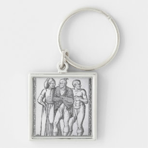 Turkish Wrestlers Key Ring