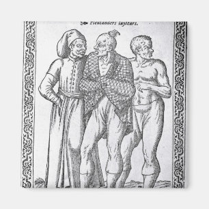 Turkish Wrestlers Magnet