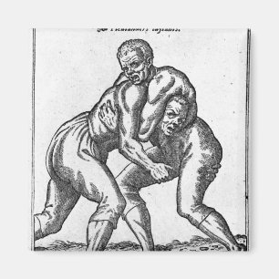 Turkish Wrestlers Magnet