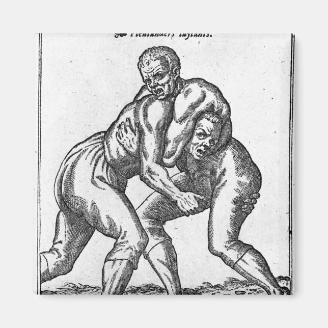 Turkish Wrestlers Magnet (Front)