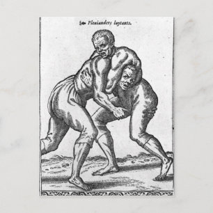 Turkish Wrestlers Postcard