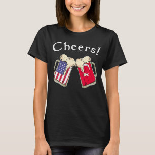 Turkiye American Patriot Grown Country Cheers Beer T-Shirt