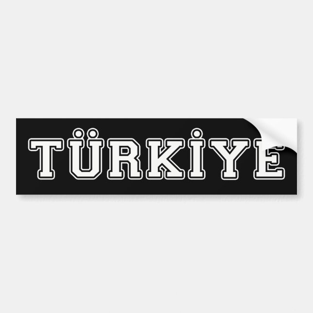 Türkiye Bumper Sticker (Front)