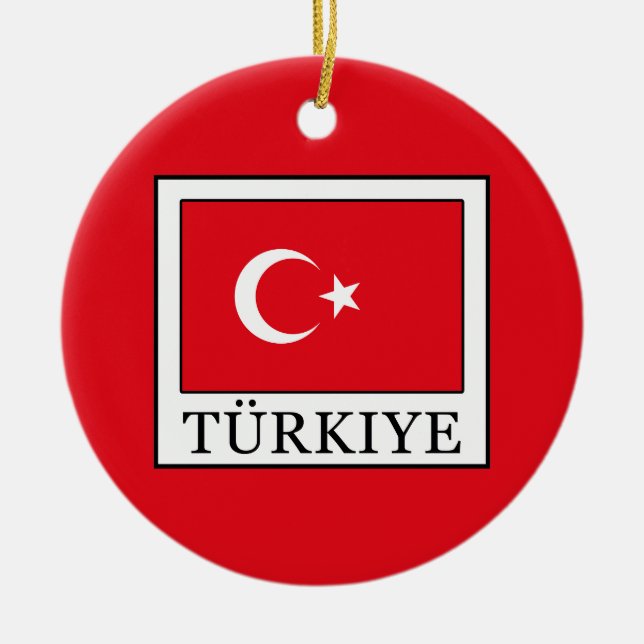 Türkiye Ceramic Tree Decoration (Front)
