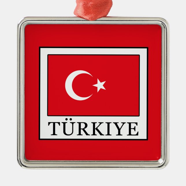 Türkiye Metal Tree Decoration (Front)