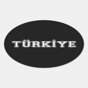 Türkiye Oval Sticker